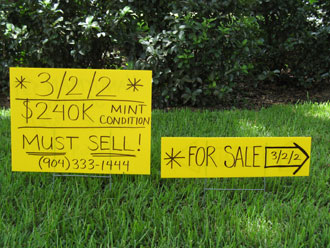 Blank Coroplast Signs - click for larger view