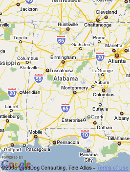 Map of Birmingham, AL