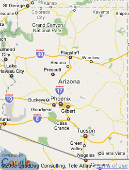Map of Scottsdale, AZ