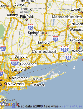 Map of New Haven, CT