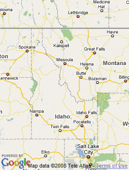 Map of Nampa, ID
