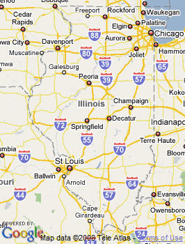 Map of Rockford, IL
