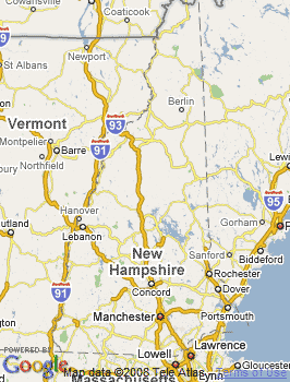 Map of Derry, NH