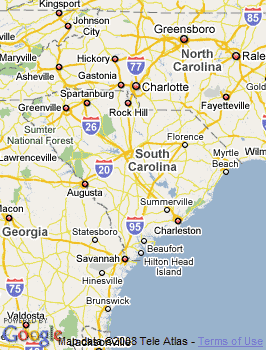 Map of Columbia, SC