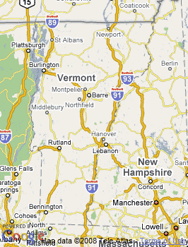 Map of Barre, VT
