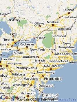 Map of New York State Alliance MLS coverage area