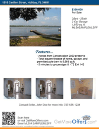 Listing Brochure Template